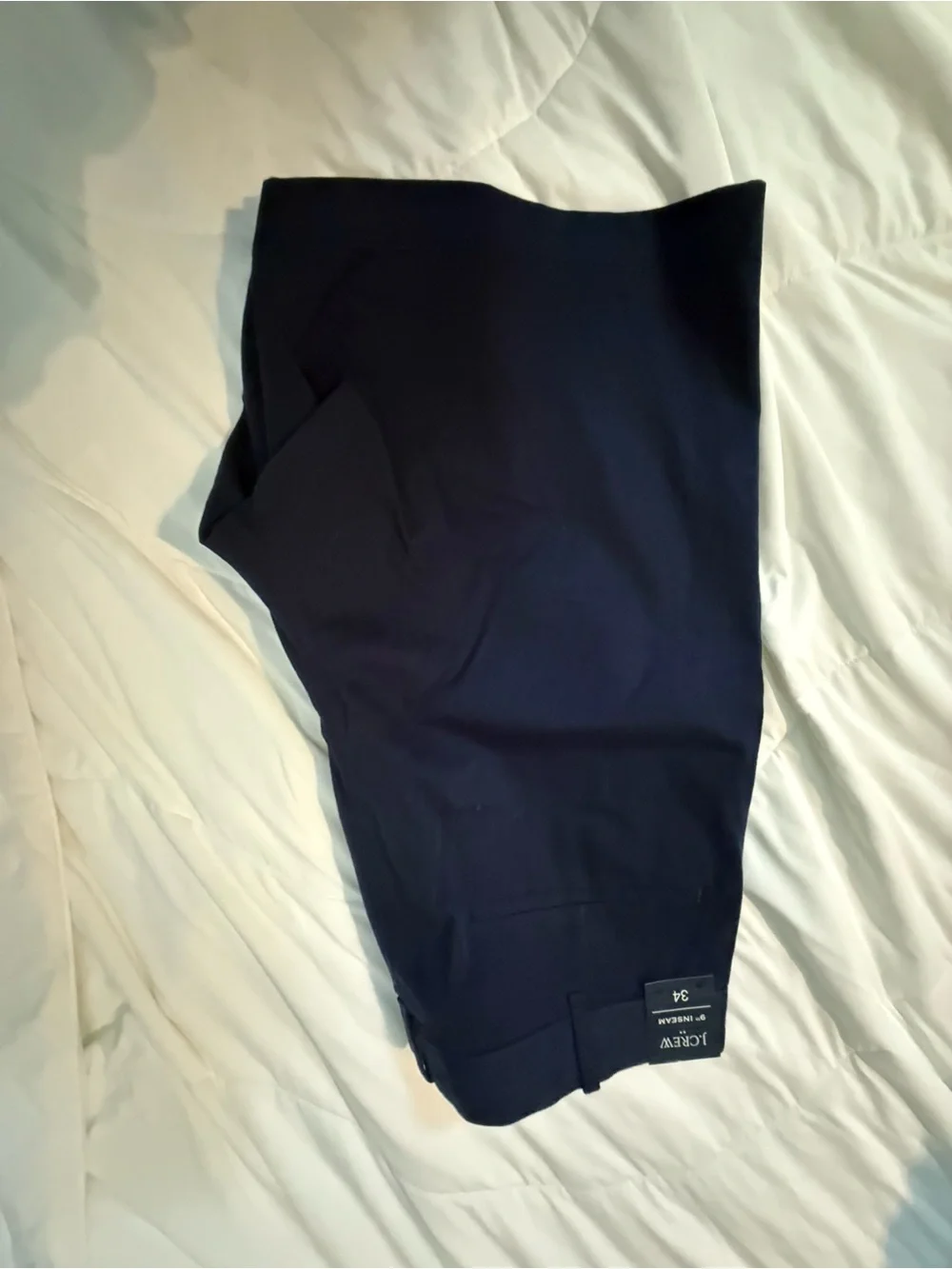 J. Crew tailored navy